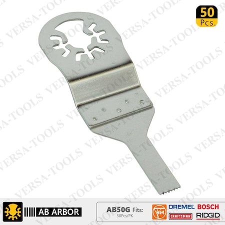 Versa Tool 10mm Stainless Steel Multi-Tool Saw Blades, PK 50 AB50G